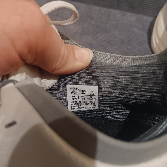 Asics Gel-Nimbus 27 ATC 1012B812-200 Womens 8.5 Birch/ Indigo Blue Running Shoes - Picture 8 of 10